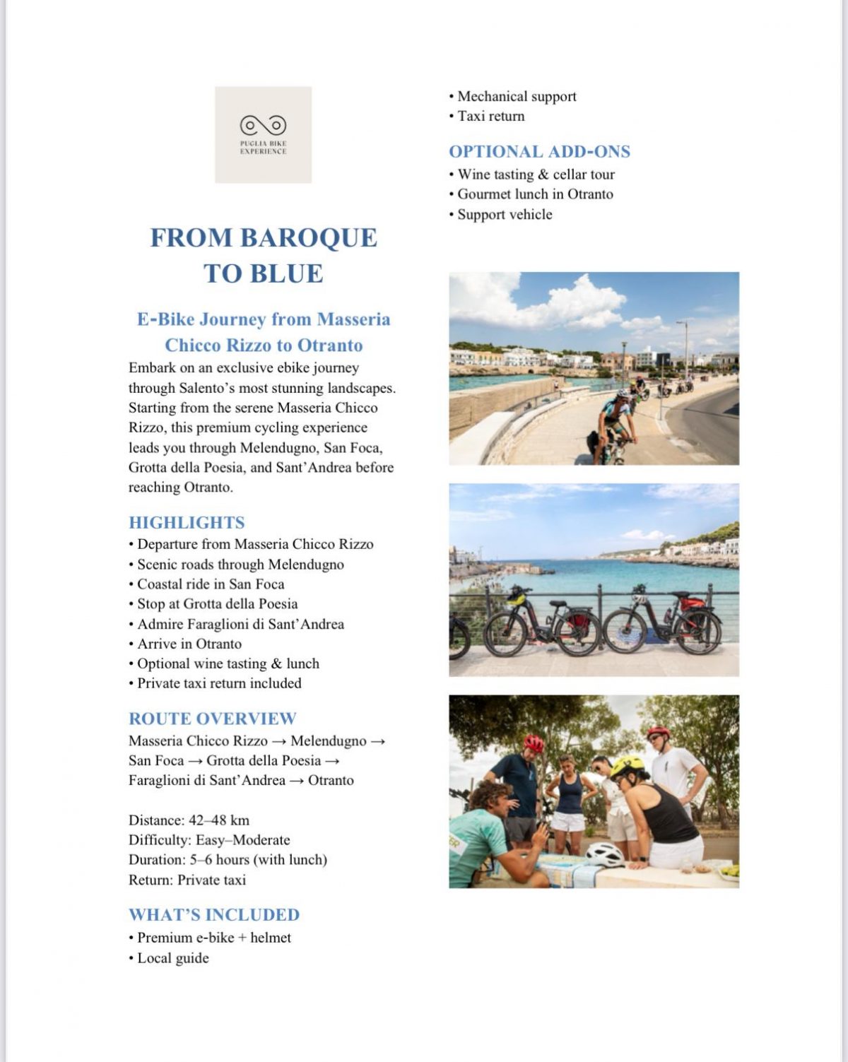 Tour in bici nel Salento: itinerari e consigli utili